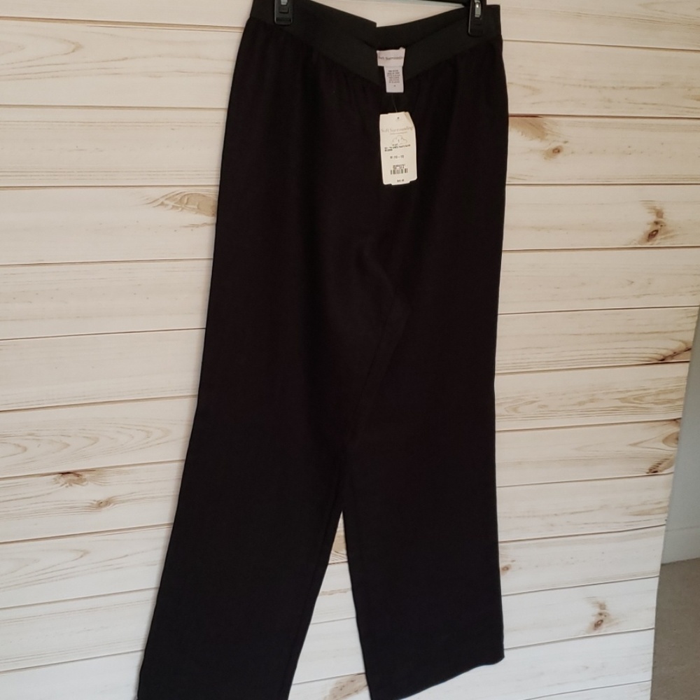 Soft Surroundings black linen slacks